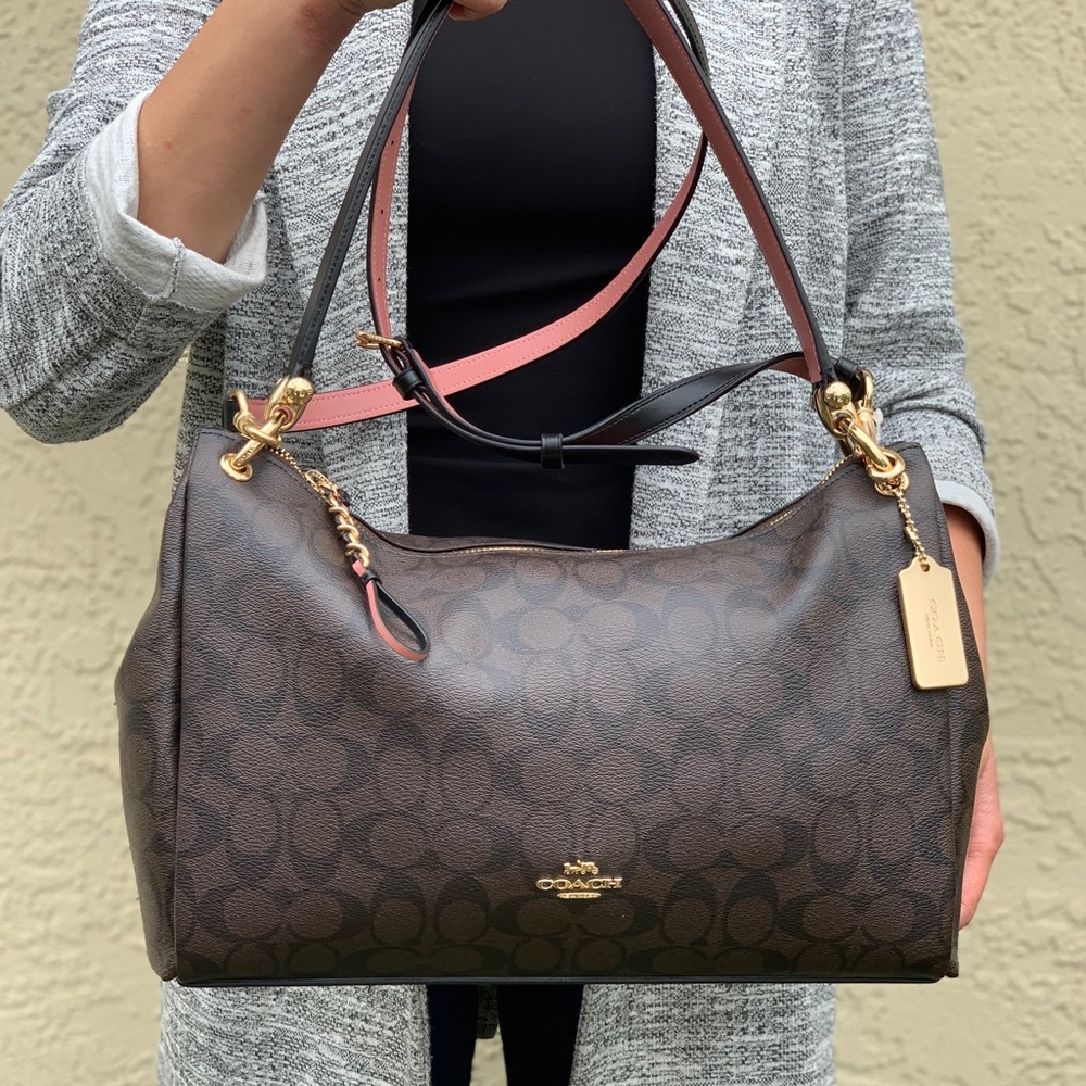 COACH Signature Mia Shoulder / Crossbody Bag Set - Picture 8 of 8